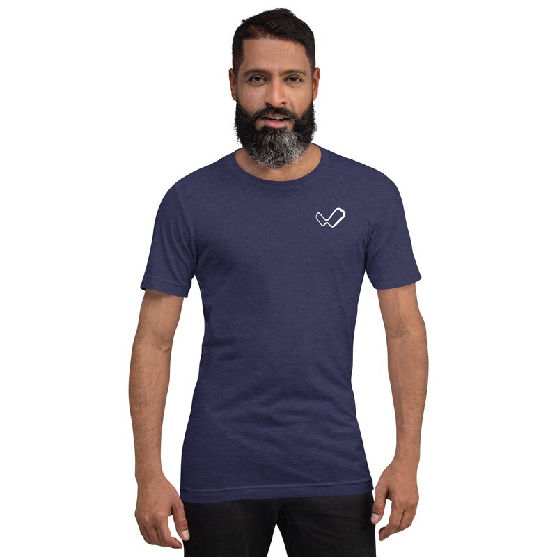 Short-Sleeve Unisex T-Shirt (#iWiS on the back); color: Midnight Navy