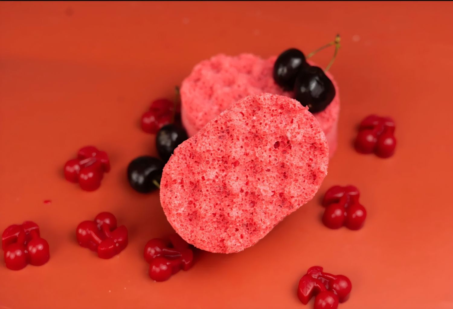 Mini soap sponges Cherry