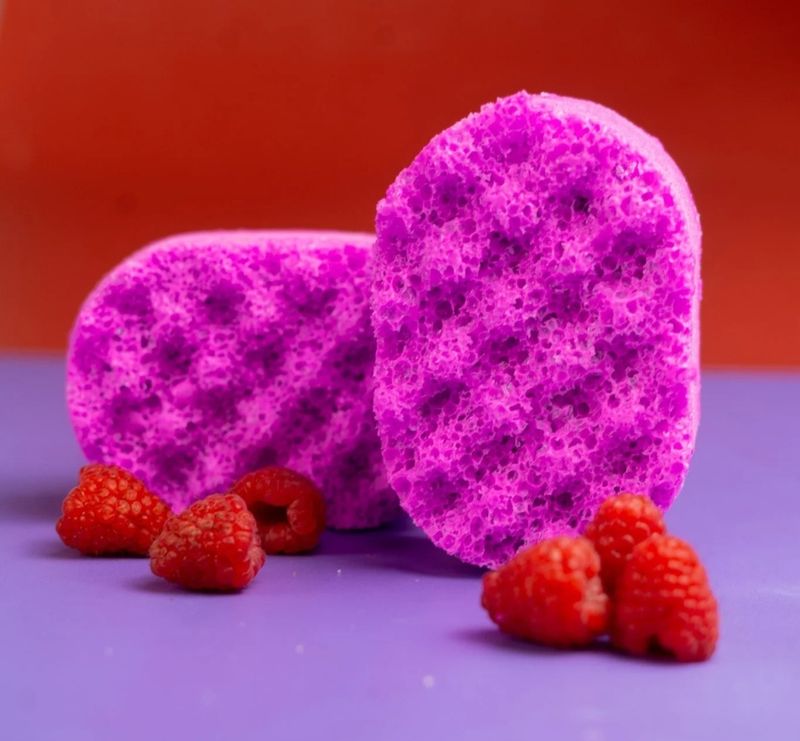 Mini soap sponges raspberry creme 130g 