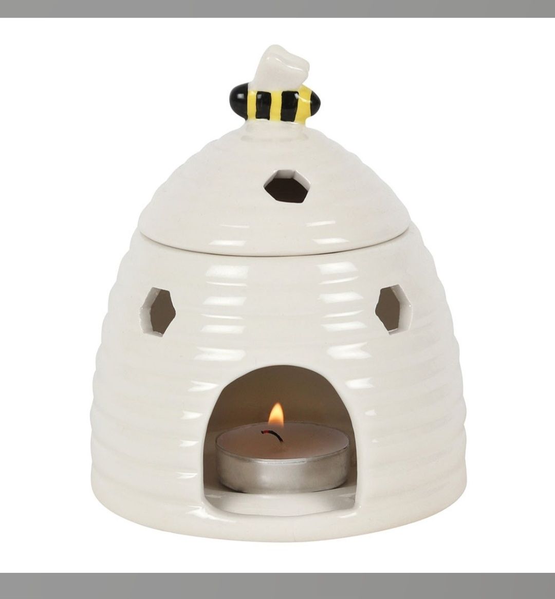 Burner white bee design 