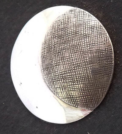 Sterling Silver Deco Button