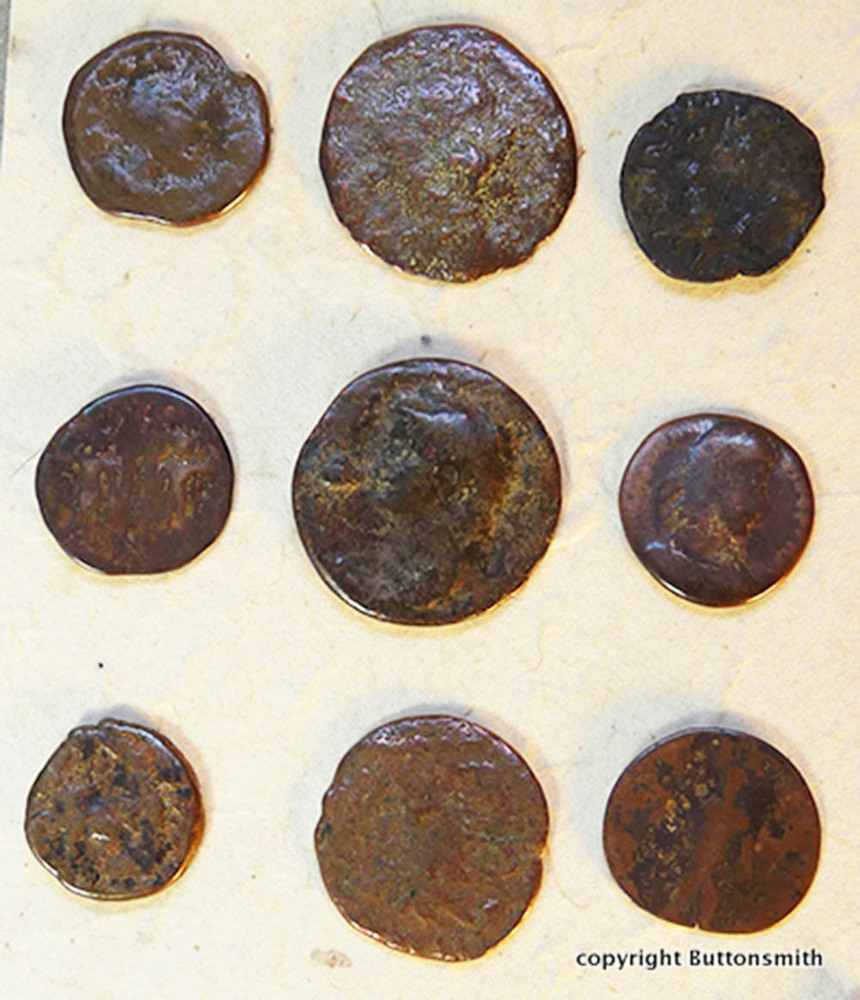Ancient Roman Coin Button Jacket Set
