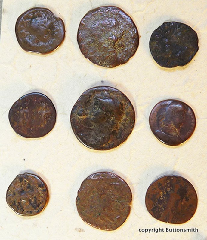 Ancient Roman Coin Button Jacket Set