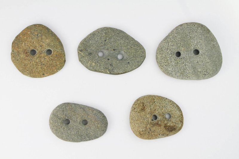 River Rock Buttons from my swimming hole