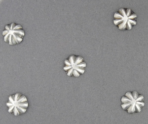 Sterling silver 1/2&quot; Embossed