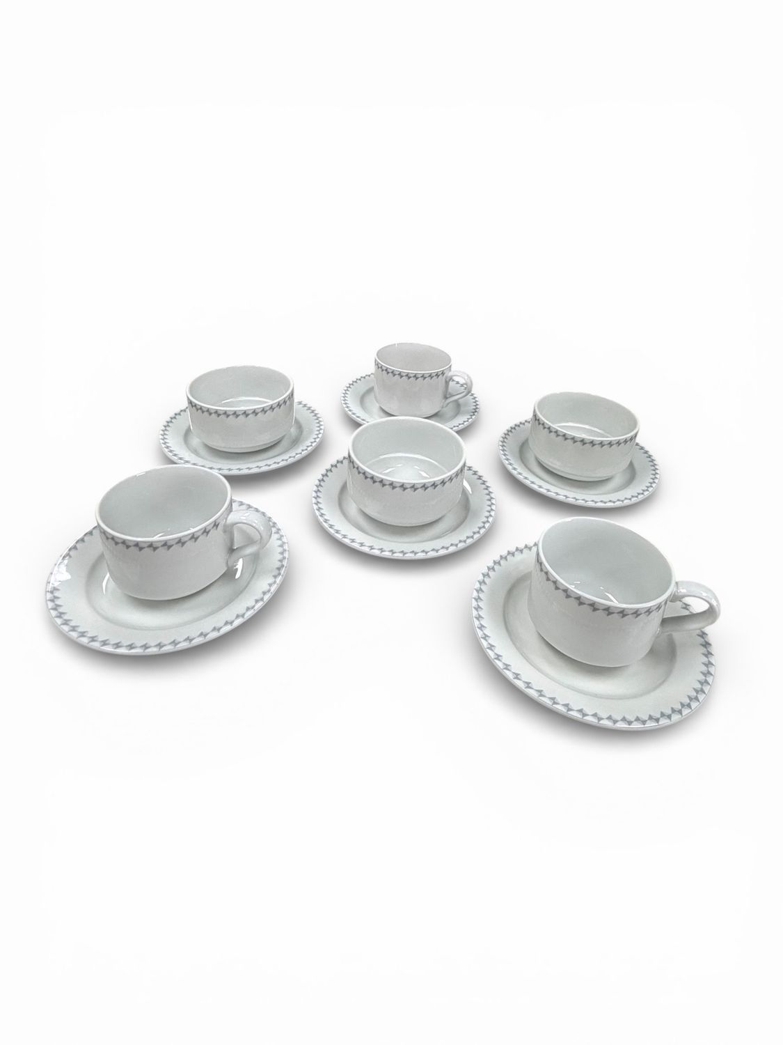 Cups &amp; Bouillons with Saucers