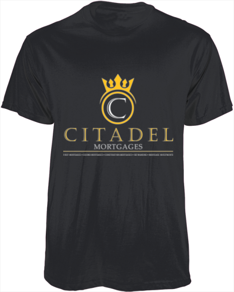 Citadel Mortgages - Men&amp; Women Fittied T-shirt`