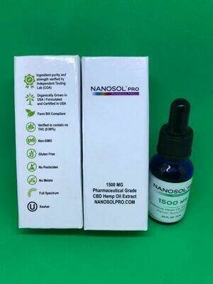 NANOSOL 1500mg Oil  0 THC