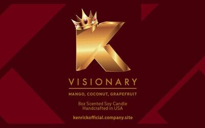 VISIONARY (Mango, Coconut, Grapefruit) - Kenrick Official Premium Scented Soy Candle