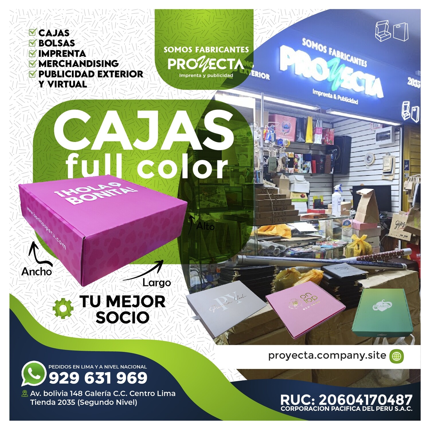 CAJAS FULL COLOR