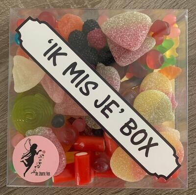 Snoepbox &#39;Ik mis je&#39;