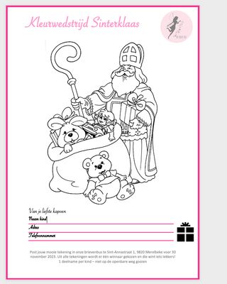 Kleurwedstrijd Sinterklaas