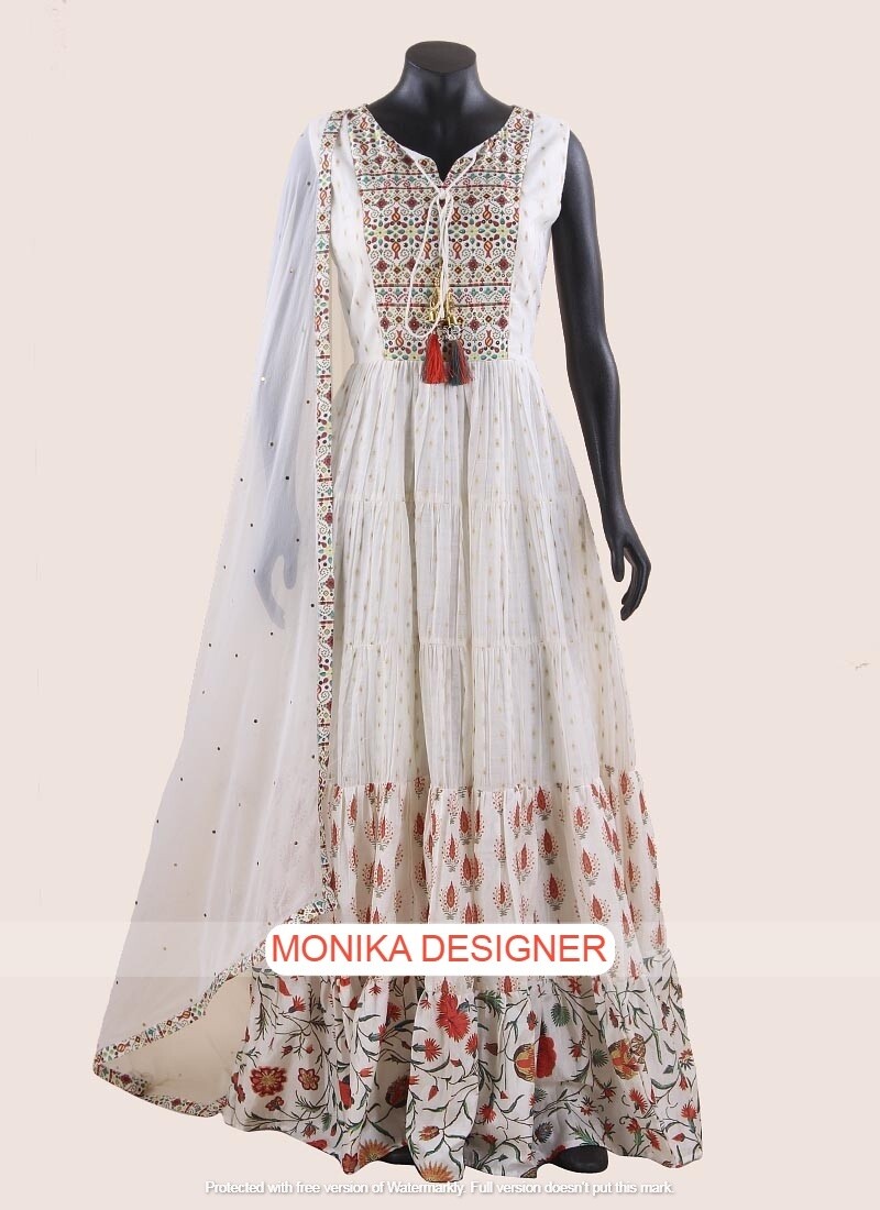 cotton silk anarkali dresses