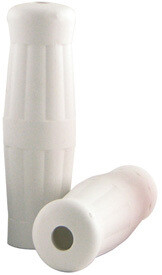 Early Harley White Soda Pop Grips for 1&quot; Bars