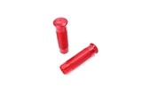 Red Metal Flake Grip Set Harley Chopper Bobber 1&quot;