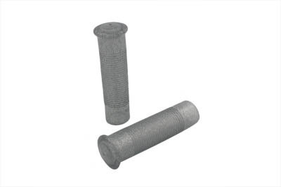 Silver Metal Flake Grip Set Harley Chopper and Bobber 1&quot;