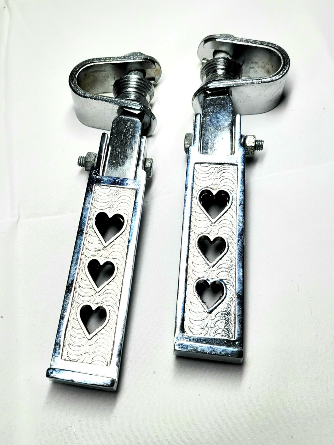 HEARTS Chopper Footpegs 1960s NOS last set