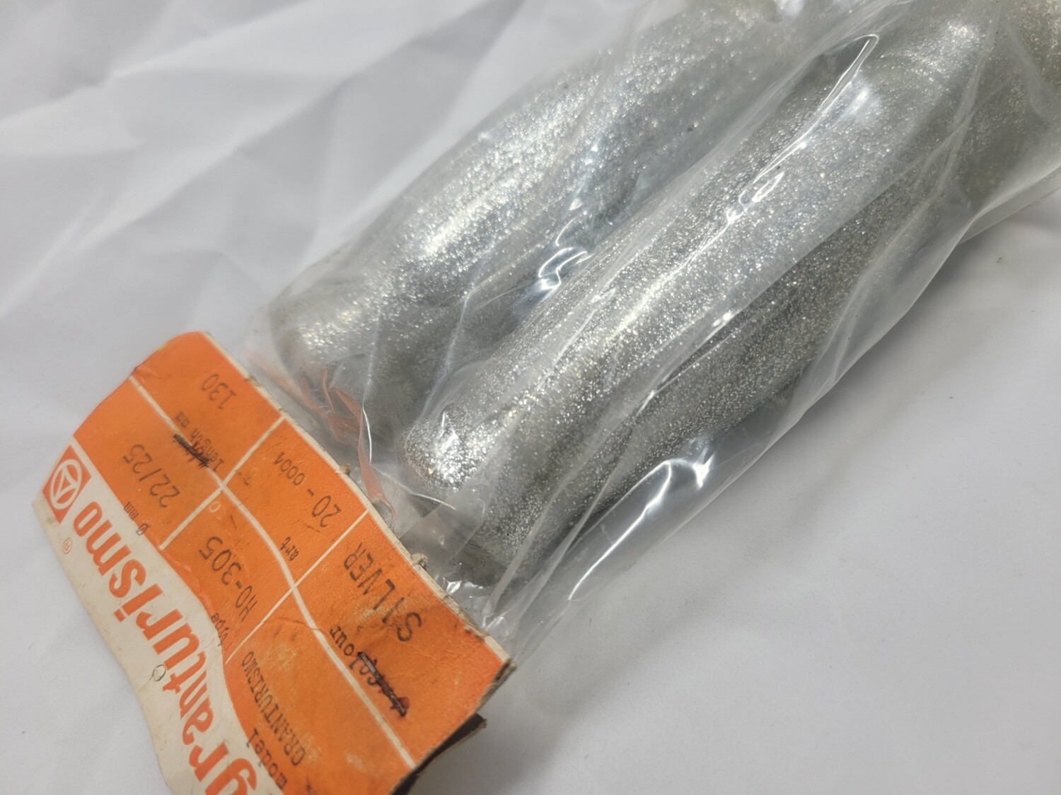 NOS Gran Turismo Silver Metalflake Vintage Italian Moto