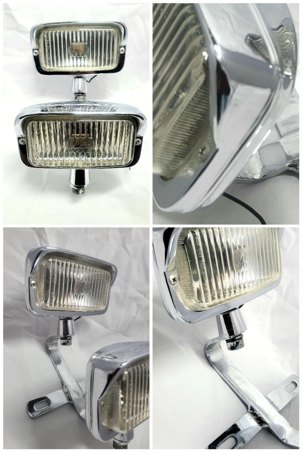 Aris small Hooded chopper double Headlight assembly