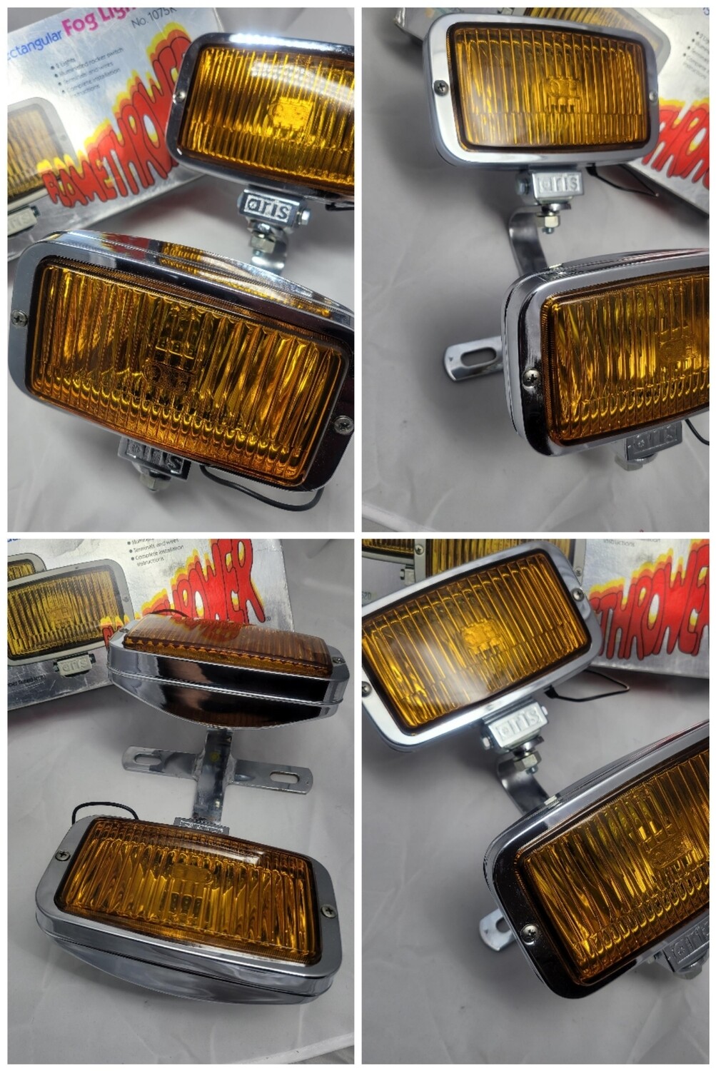 Aris Amber NOS double chopper Headlight mid 1970s