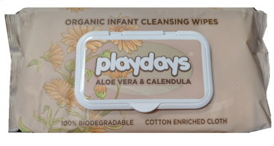 FREE DELIVERY Playdays Aloe Vera Baby Wipes - Natural and Organic Care. 12packs80