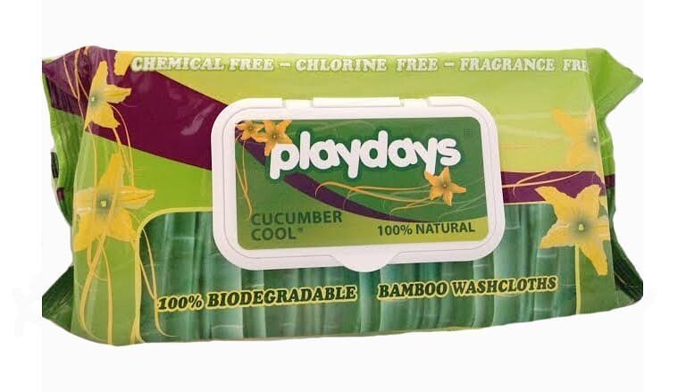 Playdays Bamboo Cloth Cucumber Cool® 12 packs of 80