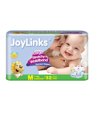 Bulk Size 3 Medium Disposable Nappies 4-9kg Crawler 256 nappies in 8 packs 32
