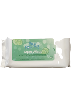Aqua Water Wipes Cucumber and Marshmallow 12 packs of 64 flip top lid