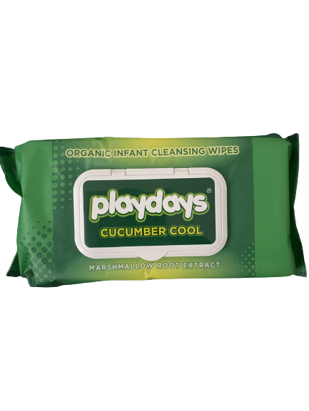 FREE DELIVERY Playdays Cucumber Cool® Pure & Gentle Baby Care Bamboo Washcloths 12packs80