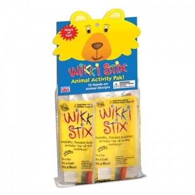 Wikki Stix Animal Activity Pak: Gioco Creativo Per Bambini Con 12 Animali Da Unire E 8 Stix Riutilizzabili - 4