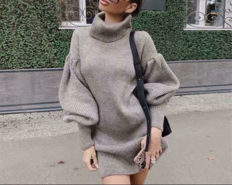 Turtle neck dress