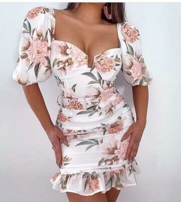 Floral print dress