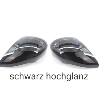 Spiegelkappen Set Voor Ford Fiesta MK7 2008-2017 - Zwart Glanzend - Links En Rechts