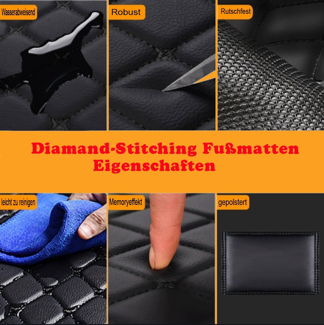 Der Mattenprofi - Auto Fußmatten 'Diamond Stitching' für FORD E350 –  Oldtimer Thimm