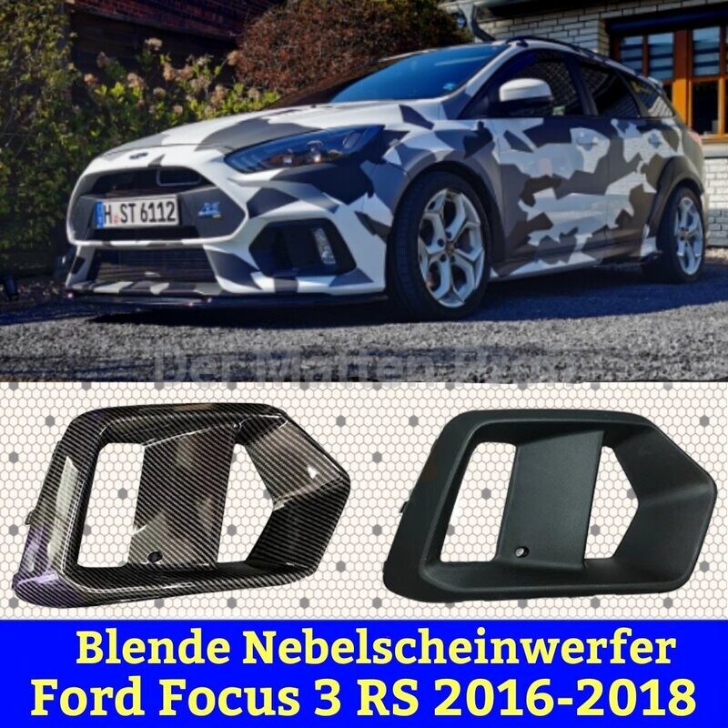 Abdeckung Nebelscheinwerfer, Geeignet für den Ford Focus Mk3 RS 2016-2018, Material : ABS Kunststoff

