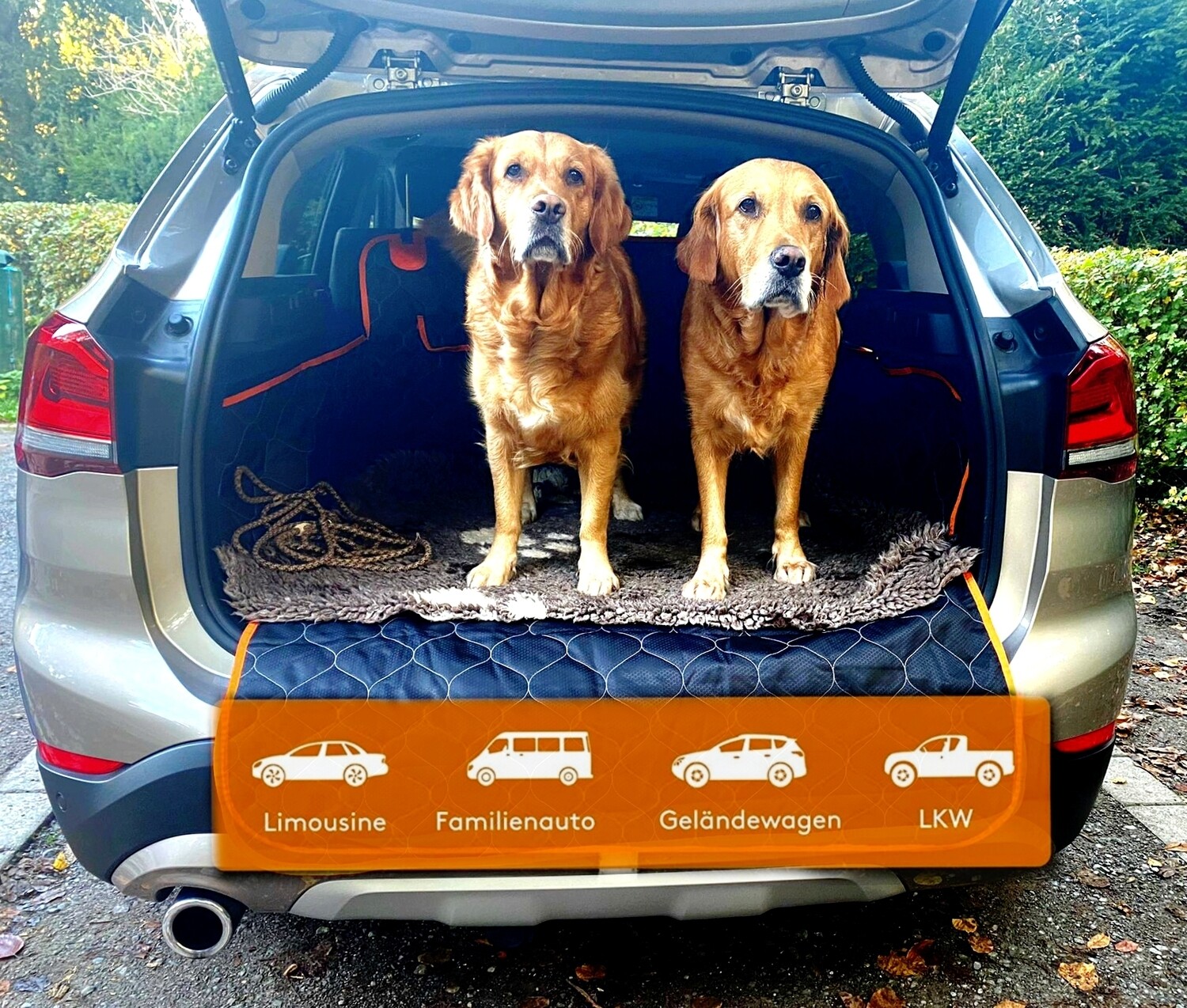 Oasser Kofferraumschutz Hund mit Seitenschutz Ladekantenschutz Hundedecke  Auto Kofferraum wasserdicht rutschfest Kratzfest mit Aufbewahrungstaschen :  : Haustier