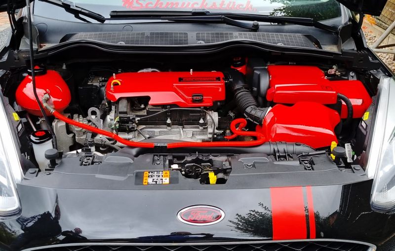 geeignet für Ford, Stylisches Performance-Cover für den Motor, ideal für Fahrzeugtuning, Show&Shine, Werterhaltung, Fahrzeugpflege und eine individuelle Optik, perfekt für alle, die ihr Auto aufwerten möchten. Motorabdeckung Verkleidung Motorraum