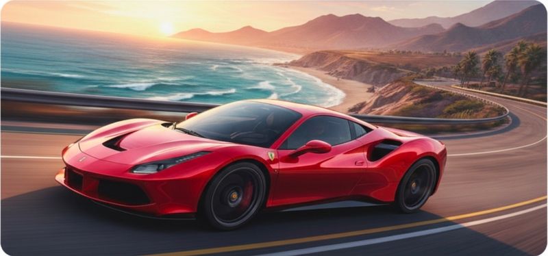 Schreibtisch Unterlage mit RGB Beleuchtung Motiv Sportcar Schreibtisch Unterlage mit RGB Beleuchtung Motiv Sportcar