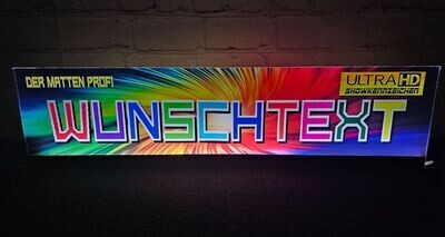 Cristal Acrylglas Showkennzeichen mit Beleuchtung