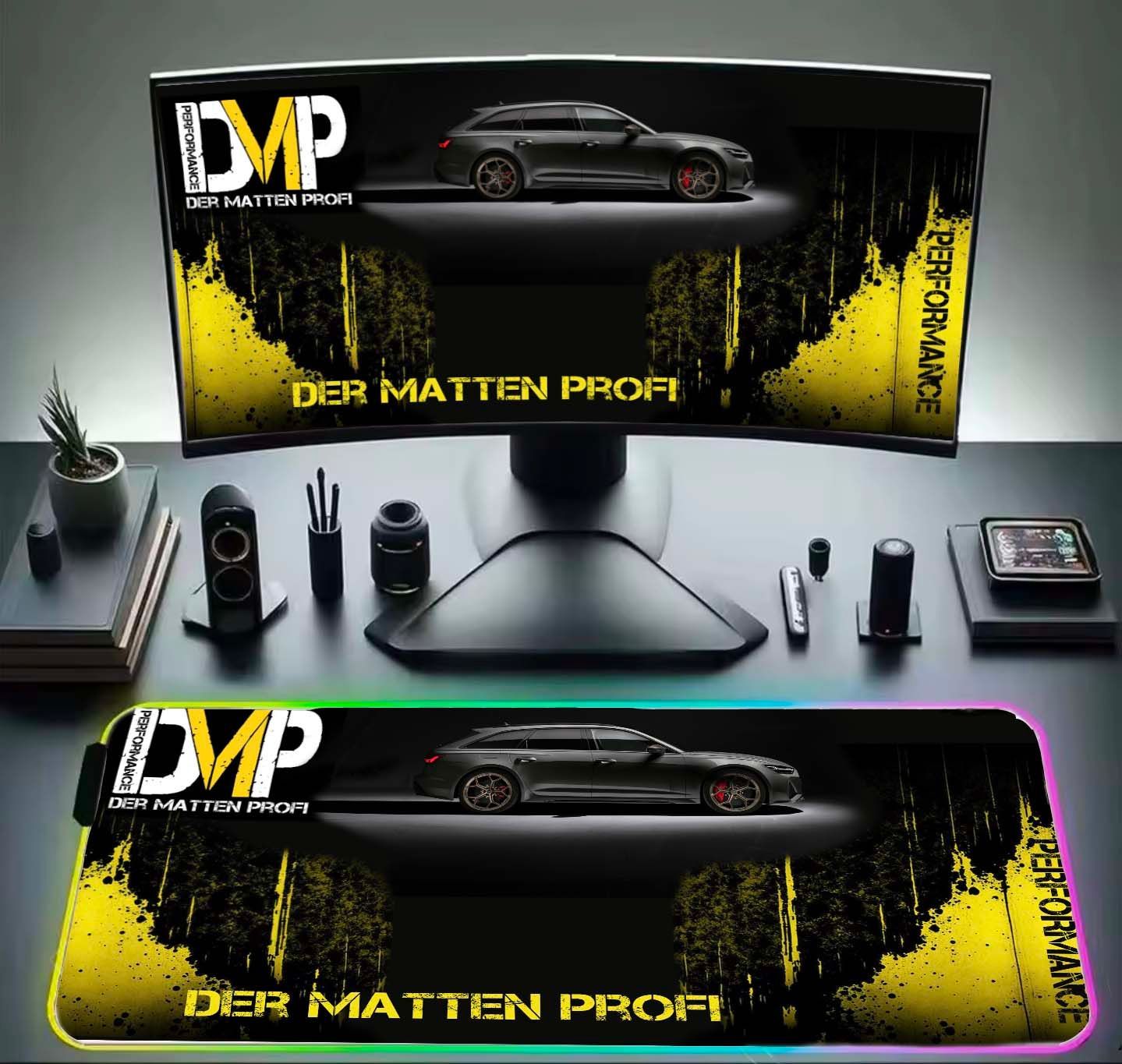 Schreibtisch Unterlage mit RGB Beleuchtung selbst gestalten Schreibtisch - Matte, Schreibtisch Unterlage, Mauspad, Mousepad, Büro, Tischauflage, RGB Beleuchtung, USB Beleuchtung