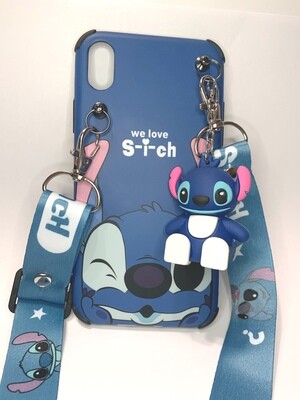 Cartoon Stitch Case w/ Phone Stand