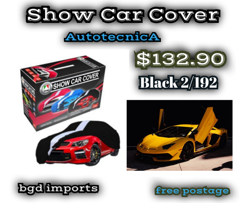 AUTOTECNICAShow Car Cover   2/ 192 Black #  4.44M  Indoor Show  Covers.  Security Straps. Free Shipping  .SKU 658 $132.90