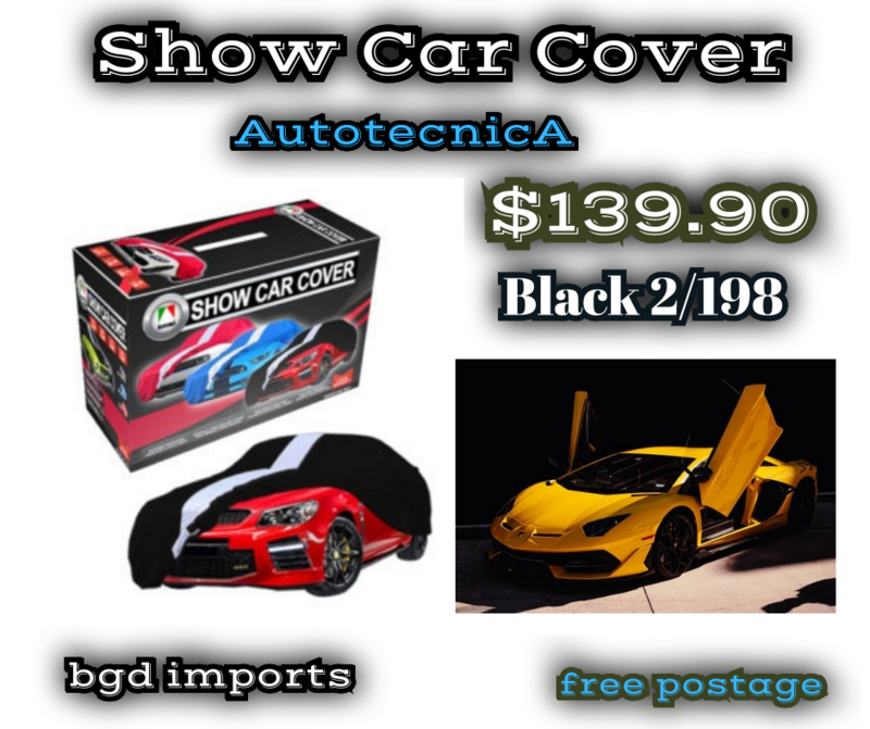 Autotecnica  Show Car Cover   2/ 198 Black #  5.2M  Indoor Show Car Covers.  Security Straps. Free Shipping .$139.90 SKU 539