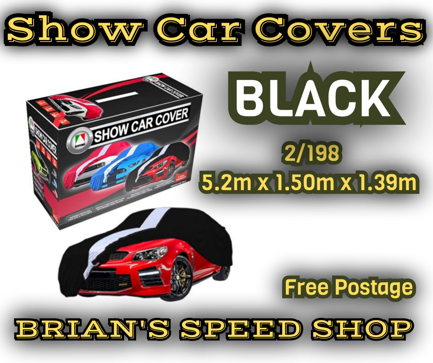 Autotecnica  Show Car Cover   2/ 198  5.2M Indoor Show Car Covers.  Security Straps. Free Shipping .$139.90 SKU 539