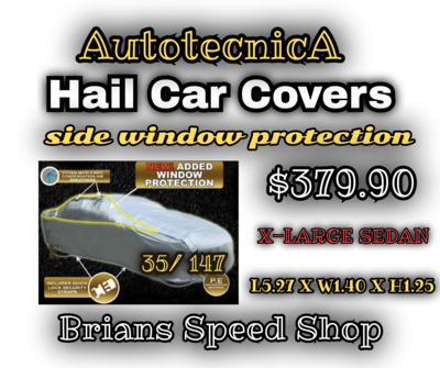 Autotecnica Side Window Protection Evolution 35/147 Sedan X-Large Premium Hail Cover 5.27M  Free Shipping SKU 487 $379.90
