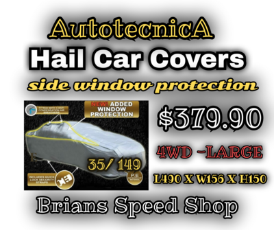 Autotecnica Side Window Protection Evolution 35/149 4WD Large Premium Hail Cover 4.90M  Free Shipping SKU 487 $379.90
