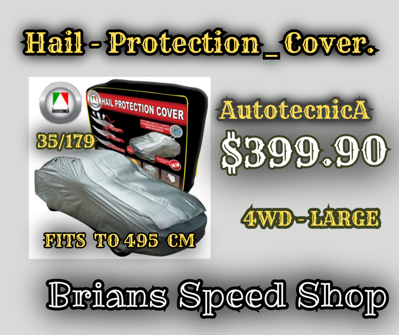 Evolution   35/179 - 4.90m  Hail Protection  Large 4WD Waterproof  Car  Cover  Brians Speed Shop $399.90. SKU