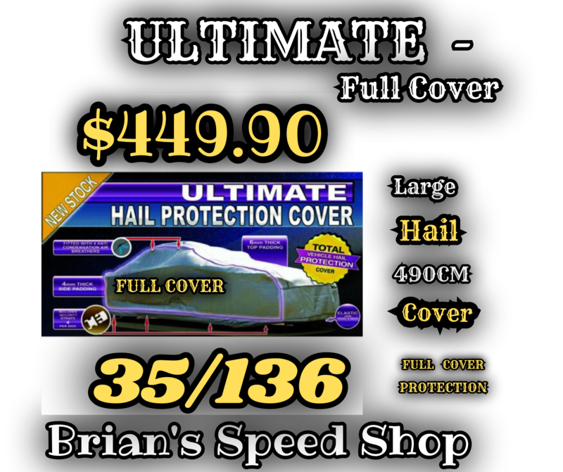 Autotecnica  Ultimate Hail Protection Cover 35/136 Large Hail  Cover 490 cm.   SKU495 Free Shipping.  $ 449.90