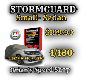 Autotecnica 1/180 - Small 4.00m Stormguard Waterproof Car Cover  Brians Speed Shop $199.90 SKU294
