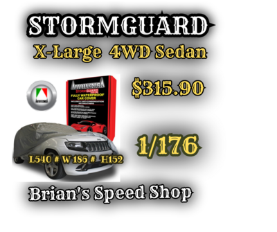 Autotecnica  1/176 - 4WD X-Large   Stormguard  Waterproof   Car Covers  Brians Speed Shop  $315.90 SKU440